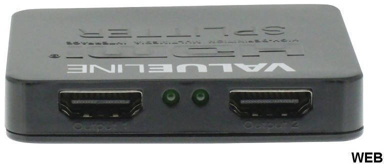 Hdmi Splitter 1 in 2 out Splitter Hdmi 2 Porte Full Hd - 3 D Risoluzione 3840x2160 4k 2k Ultra Hd Valueline