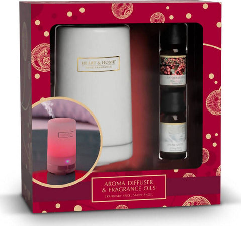 Heart and Home Cofanetto Aroma diffusore & 2 oli essenziali Set Regalo Profuma Ambiente Bellezza/Fragranze e profumi/Candele profumate e profumi per la casa/Profumi deodoranti e diffusori d'aroma per la casa Tiziana non solo gioielli - Civitanova Marche, Commerciovirtuoso.it