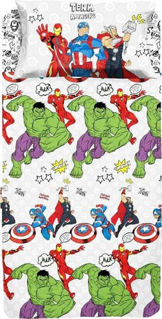 Hermet Completo Lenzuola Letto Singolo 1 Piazza Disney Avengers Marvel Comics Set Letto Avengers 100% Cotone Casa e cucina/Tessili per la casa/Biancheria per la cameretta/Lenzuola e federe/Set di lenzuola e federe La Bottega del Risparmio - Bari, Commerciovirtuoso.it