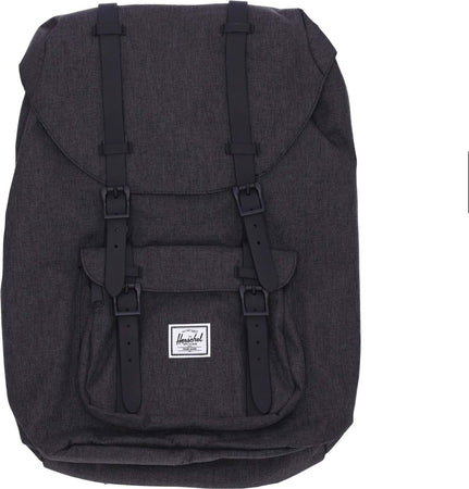 HERSCHEL-Zaino-Uomo-Little-America-Mid-Volume-Black-Crosshatch-da-uomo