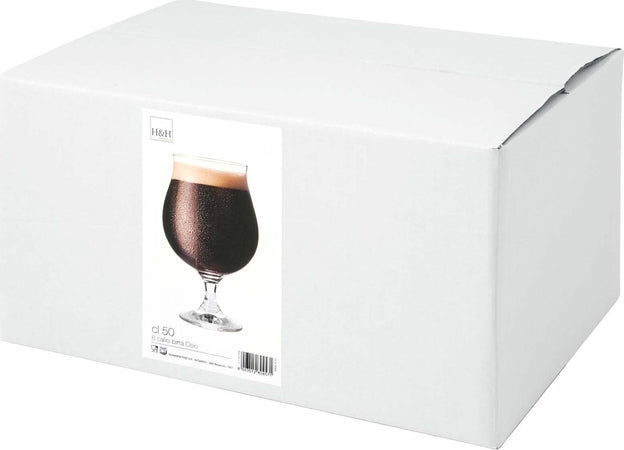 H&H Confezione 6 Calici Vetro Birra Oslo Cl50 per birre scure e intense Casa e cucina/Stoviglie/Bicchieri e cristalli/Bicchieri da birra Scontolo.net - Potenza, Commerciovirtuoso.it