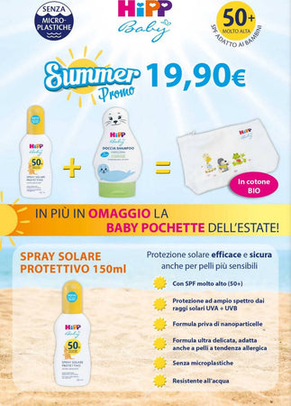 Hipp Baby Spray Solare Protettivo Spf 50+ 150ml Set Protezione Solare per Bambini E Doccia Shampoo Hipp Baby Doccia 200ml per La Cura Di Bambini E Neonati Prima infanzia/Igiene e benessere/Prodotti per la cura delle pelle/Creme solari Sanitaria Gioia del Bimbo - Villa San Giovanni, Commerciovirtuoso.it