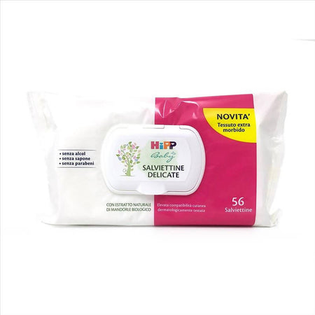 HIPP Salviettine Delicate 56 pezzi Hipp Baby Salviette Umide Delicate 56 Pezzi Olio Di Mandorla No Alcol Salviettine Sanitaria Gioia del Bimbo - Villa San Giovanni, Commerciovirtuoso.it