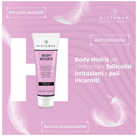 Histomer Body Hisiris 250 Ml. Crema Corpo Specifica Per Il Pre/post Epilazione Forte Azione Schiarente