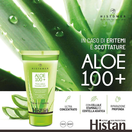 Histomer HISTAN Aloe100+ Pronto Sollievo 150ml. Dopo Sole Puro Succo Di Aloe Bifasico Ultra-concentrato