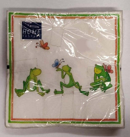 HOME-FASHION---CONFEZIONE-DI-TOVAGLIOLI-PER-DECOUPAGE-DA-20PZ-33X33CM---FANTASIA-RANOCCHIE