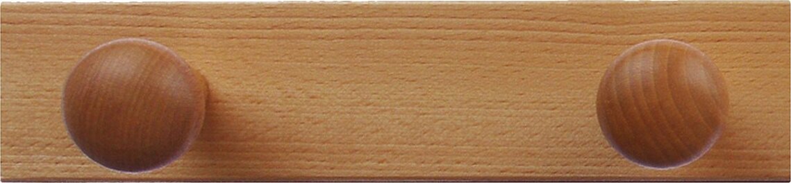 Home-System---Portabiti-Appendiabiti-in-Legno-a-2-Posizioni,-Naturale