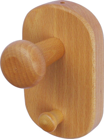 Home-System-R21467-Portabiti-Appendiabiti-in-Legno-a-1-Posizione,-Legno-Naturale
