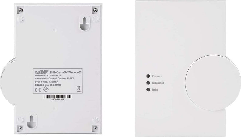 HomeMatic Centrale CCU2 controllo monitoraggio e configurazione dei sistemi 868 Mhz Domotica