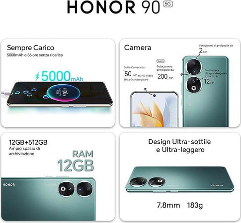 Honor-90-12+512gb-6.7-5g-Emerald-Green-Ita