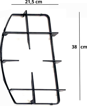 HOTPOINT ARISTON GRIGLIA CUCINA 1 FUOCO DESTRA NERA CM.38 X 21, 5 C00053170 Casa e cucina/Grandi elettrodomestici/Accessori e parti di ricambio/Ricambi e accessori per piani cottura/Griglie per piani cottura Rossi Ricambi - Venetico Marina, Commerciovirtuoso.it