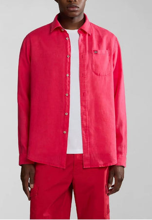 NAPAPIJRI CAMICIA G-LINEN LS da uomo