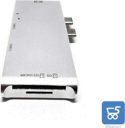 HUB Type-C HDMI 1080P HD 4K USB 3.0 Card Reader SD compatibile per Macbook con doppio ingresso