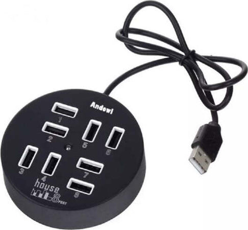 Hub-Usb-2.0-Hi-speed-8-Porte-Con-Cavo-Da-60-Cm-Con-Connessione-Usb-a-Q-hu800