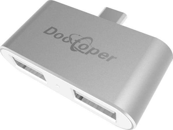 Hub USB Type C a doppia USB 2.0 compatibile MacBook 12 13 15 (2016 2017) Adattatore Multi-Porta PC