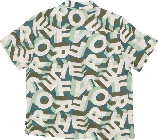 HUF-Camicia-Manica-Corta-Uomo-Abecedarian-Resort-Shirt-Multi-da-uomo