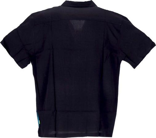 HUF-Camicia-Manica-Corta-Uomo-Dice-Woven-Top-Black-da-uomo