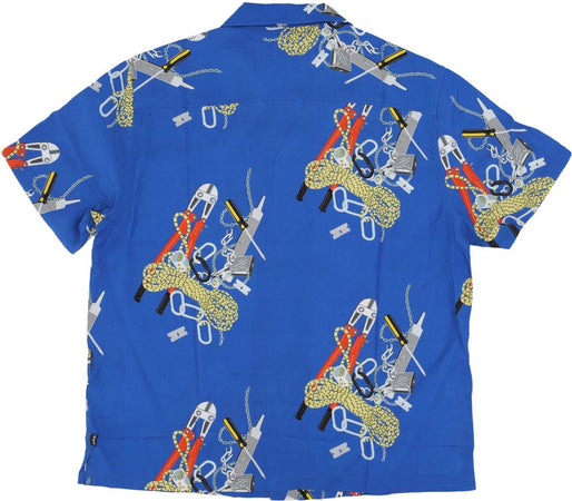 HUF-Camicia-Manica-Corta-Uomo-Skidrokyo-Resort-Top-Royal-da-uomo