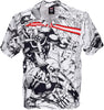 HUF-Camicia-Manica-Corta-Uomo-X-men-Resort-Shirt-X-Marvel-White-da-uomo