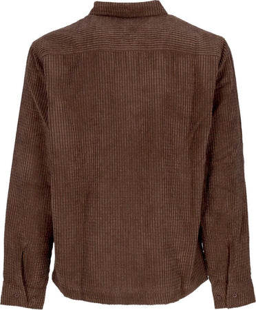 HUF-Camicia-Manica-Lunga-Uomo-Cornelius-Zip-Shirt-Eggplant-da-uomo