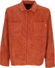 HUF-Camicia-Manica-Lunga-Uomo-Cornelius-Zip-Shirt-Rust-da-uomo