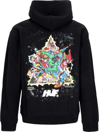 HUF-Felpa-Cappuccio-Uomo-Cosmic-Assemblage-Po-Hoodie-X-Avengers-Black-da-uomo