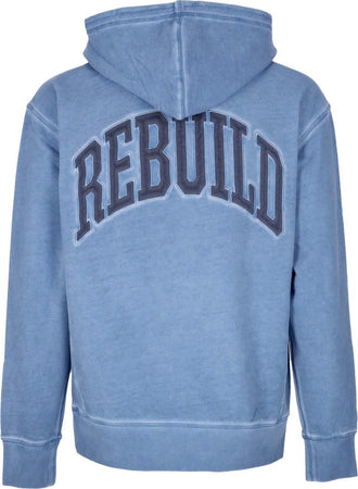 HUF-Felpa-Cappuccio-Uomo-Destroy-Rebuild-Fader-Hoodie-Blue-da-uomo