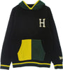 HUF-Felpa-Cappuccio-Uomo-Sideline-P/o-Hoodie-Black-da-uomo