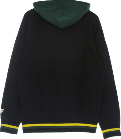 HUF-Felpa-Cappuccio-Uomo-Sideline-P/o-Hoodie-Black-da-uomo