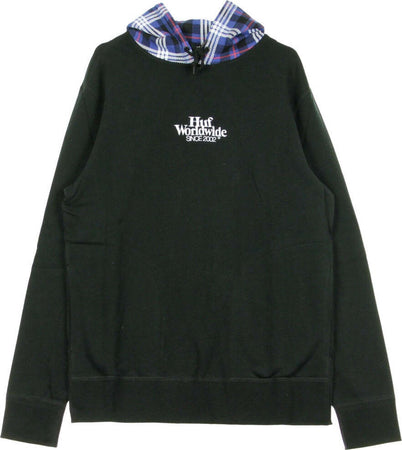 HUF-Felpa-Cappuccio-Uomo-Vicious-P/o-Hoodie-Black-da-uomo