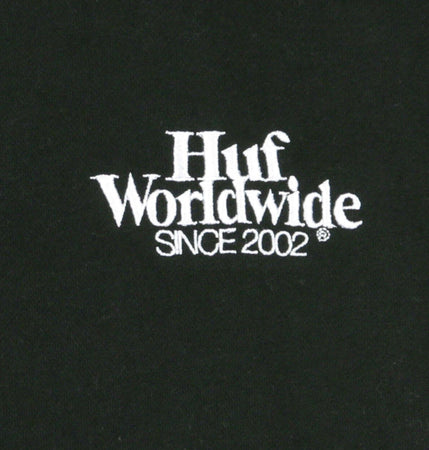 HUF-Felpa-Cappuccio-Uomo-Vicious-P/o-Hoodie-Black-da-uomo