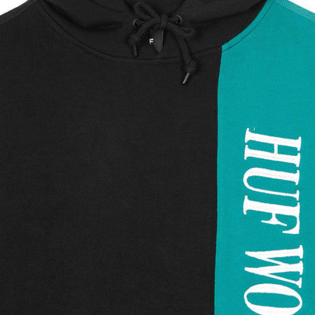 HUF-Felpa-Leggera-Cappuccio-Uomo-Piet-P/o-Black-da-uomo