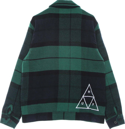 HUF-Giacca-Workwear-Uomo-Blackwatch-Work-Jacket-Navy-da-uomo