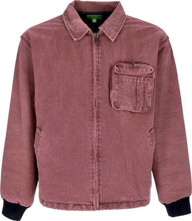 HUF-Giubbotto-Uomo-Bowen-Work-Jacket-Wine-da-uomo