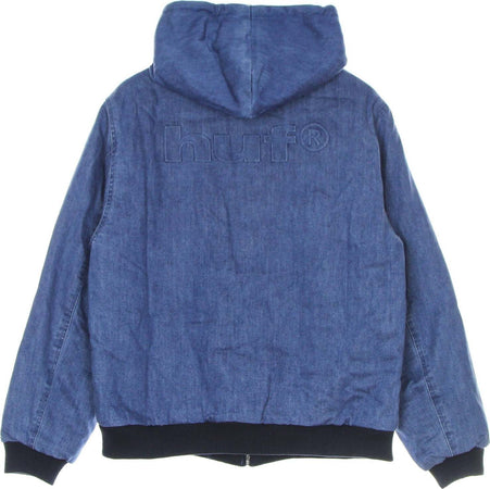 HUF-Giubbotto-Uomo-Colton-Hooded-Zip-Jacket-Indigo-Blue-da-uomo