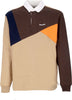 HUF-Polo-Manica-Lunga-Uomo-Mixed-Up-L/s-Knit-Polo-Khaki-da-uomo