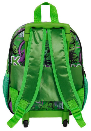 Hulk Verde Zaino 3d Con Ruote Piccolo Hulk Destroyer per Bambini per La Scuola Marvel