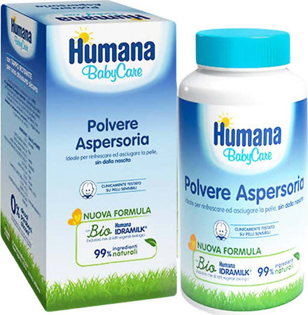 HUMANA Baby Care Polvere Aspersoria 150 gr. Polvere per Rinfrescare e Asciugare la Pelle di Bambini e Neonati Igiene Sanitaria Gioia del Bimbo - Villa San Giovanni, Commerciovirtuoso.it