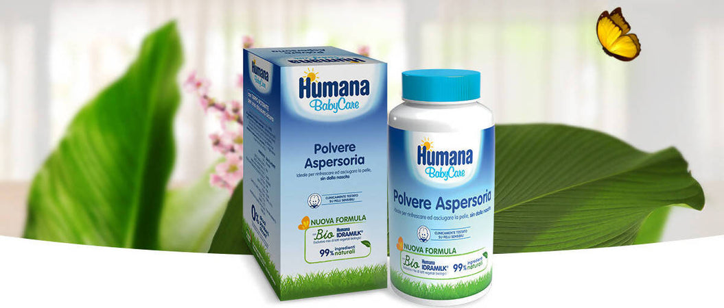 HUMANA Baby Care Polvere Aspersoria 150 gr. Polvere per Rinfrescare e Asciugare la Pelle di Bambini e Neonati Igiene Sanitaria Gioia del Bimbo - Villa San Giovanni, Commerciovirtuoso.it