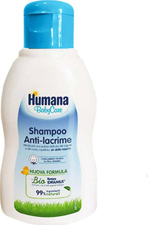 HUMANA Baby Care Shampoo Anti-Lacrime Bio 200 ml Shampoo per Bambini Biologico 99% di ingredienti naturali Igiene Sanitaria Gioia del Bimbo - Villa San Giovanni, Commerciovirtuoso.it