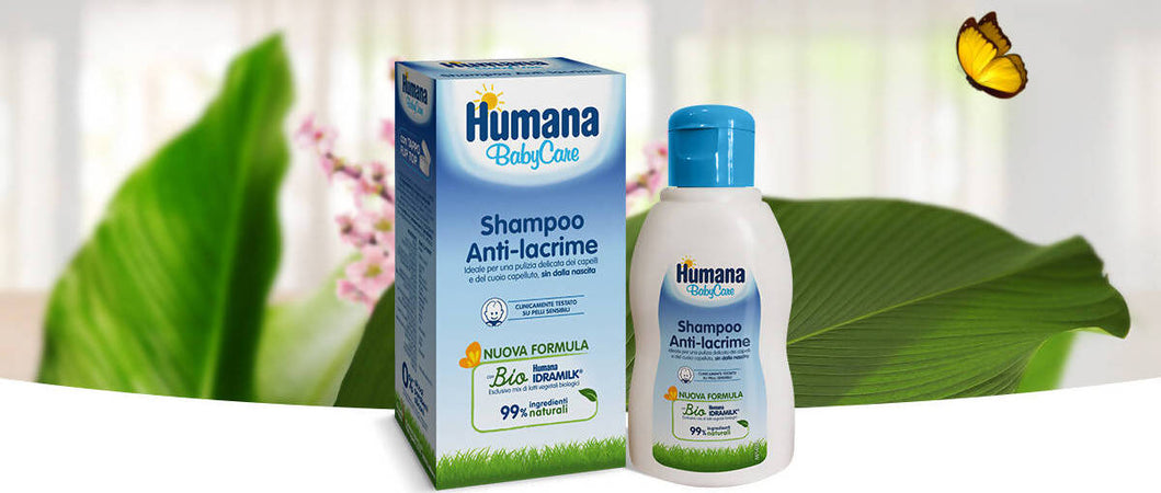 HUMANA Baby Care Shampoo Anti-Lacrime Bio 200 ml Shampoo per Bambini Biologico 99% di ingredienti naturali Igiene Sanitaria Gioia del Bimbo - Villa San Giovanni, Commerciovirtuoso.it