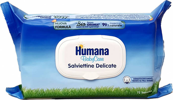 HUMANA Salviettine 72 pezzi Salviettine Bio Delicate Babycare Humana Salviettine Sanitaria Gioia del Bimbo - Villa San Giovanni, Commerciovirtuoso.it