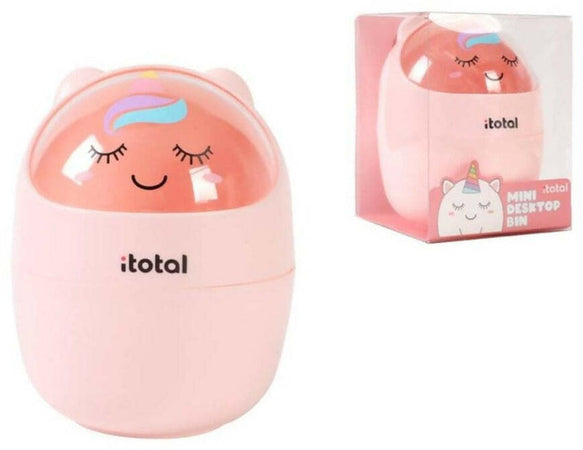 I-total Mini Cestino Da Scrivania Mini Pattumiera Da Tavolo Con Coperchio Basculante