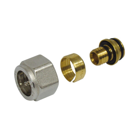 Raccordo a compressione per tubo multistrato irrigazione 1/2″