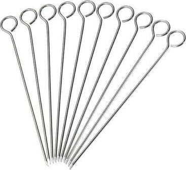 Ideale Set 10 spiedini corti in acciaio inox Casa e cucina/Grandi elettrodomestici/Accessori e parti di ricambio/Ricambi e accessori per forni/Altri ricambi per forni Scontolo.net - Potenza, Commerciovirtuoso.it