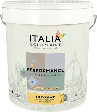 Idromat Idropittura Acrilica Opaca Superlavabile Performance Ioni di Argento Fai da te/Pitture trattamenti per pareti e utensili/Vernice e fondo/Pittura per pareti Ogomondo - Martina Franca, Commerciovirtuoso.it