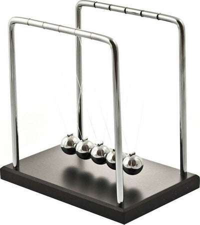 Il-Pendolo-Di-Newton-5-Sfere-Acciaio-Arredo-Casa-Ufficio-Game-Newton-Ball