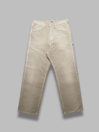 AURALEE organic cotton duck pants da uomo