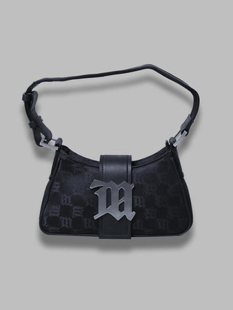 MISBHV nylon monogram small shoulder bag da donna