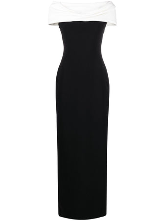 SOLACE LONDON Abito lungo Eva con spalle scoperte da donna